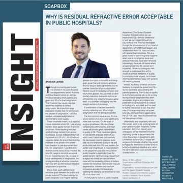 Insight article: Why is Residual Refractive Error Acceptable in Public Hospitals?