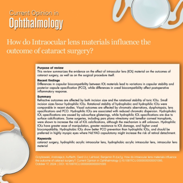Current Opinion in Ophthalmology Cover Image